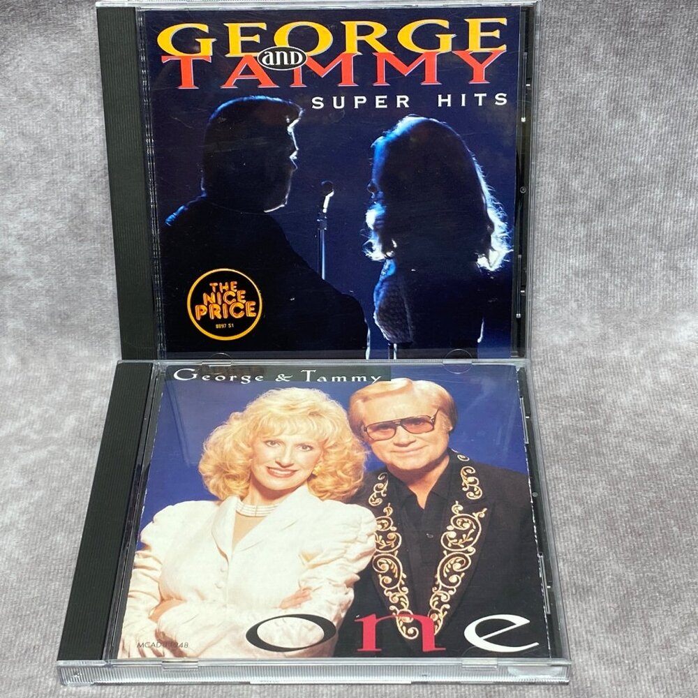 George & Tammy Super Hits & One CD Album Set Country Music